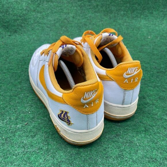 Nike Air Force 1 Retro Low Los Angeles White orange Men's Size 9 - Picture 3 of 5